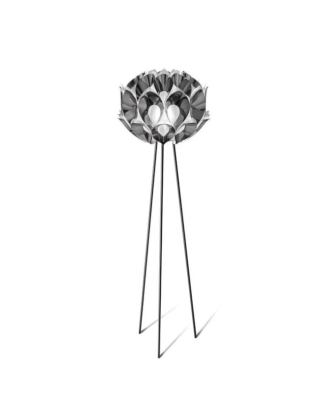 B-Ware Slamp Stehleuchte Flora Design Standlampe E27 Höhe 170 cm Pewter SIEHE TEXT/FOTO