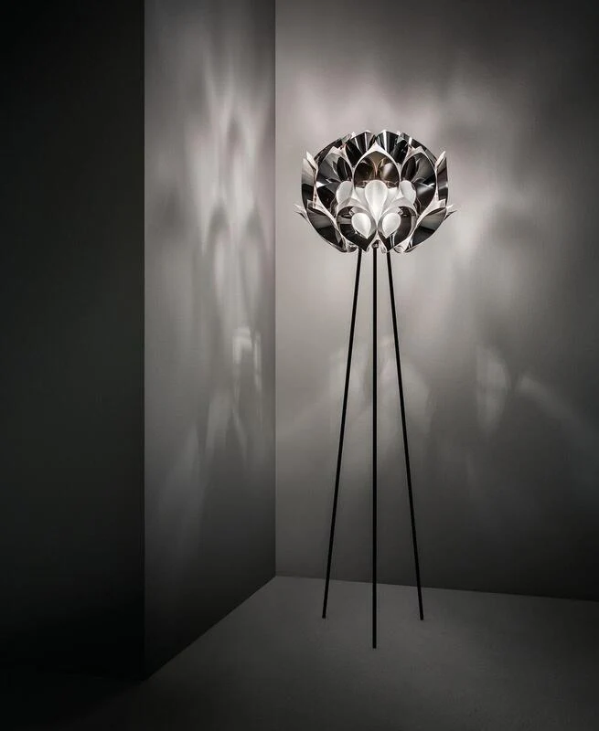 B-Ware Slamp Stehleuchte Flora Design Standlampe E27 Höhe 170 cm Pewter SIEHE TEXT/FOTO