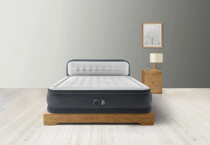 D-Ware Intex Luftbett DuraBeam UltraPlushHeadboard mit 220 V Pumpe Queen DEFEKTWARE