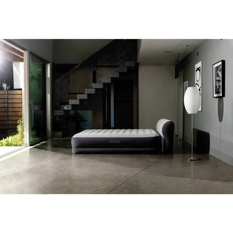 D-Ware Intex Luftbett DuraBeam UltraPlushHeadboard mit 220 V Pumpe Queen DEFEKTWARE