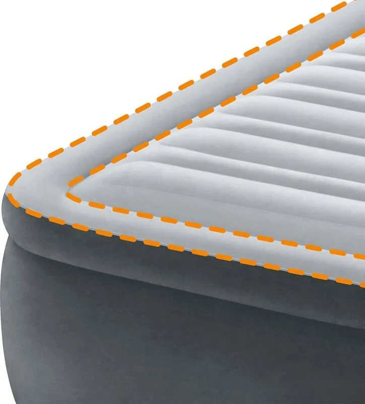 D-Ware Intex Luftbett DuraBeam UltraPlushHeadboard mit 220 V Pumpe Queen DEFEKTWARE
