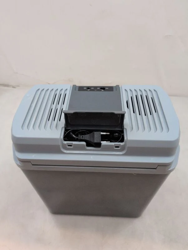 C-Ware Kühlbox Nordpol Elektrische Kühlbox 24L 12V 230V Grau für Ausflüge und Reisen