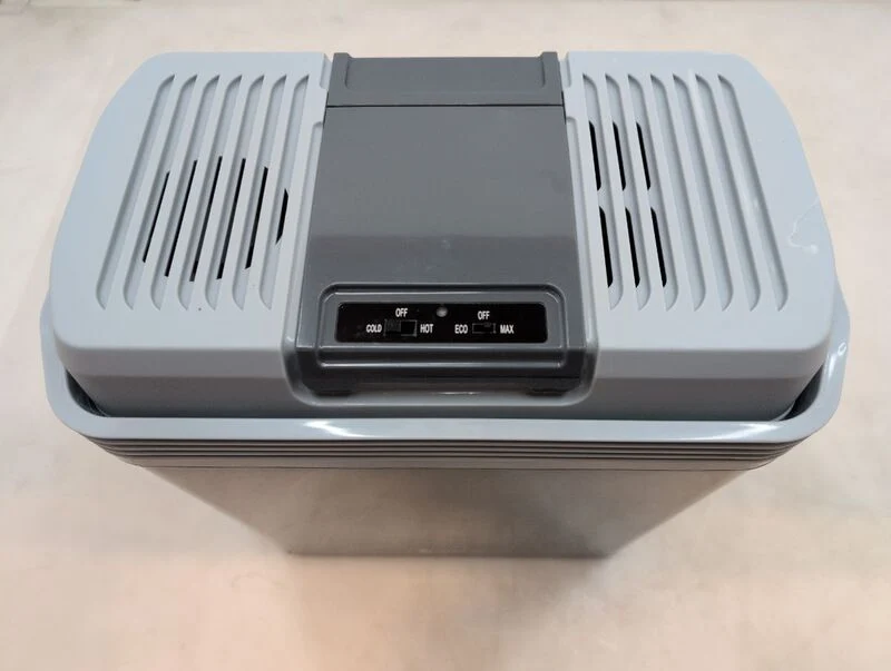 C-Ware Kühlbox Nordpol Elektrische Kühlbox 24L 12V 230V Grau für Ausflüge und Reisen
