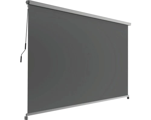 B-Ware Senkrechtmarkise Vertikalmarkise Sonnenschutz graphitschwarz 294 x 394 cm438