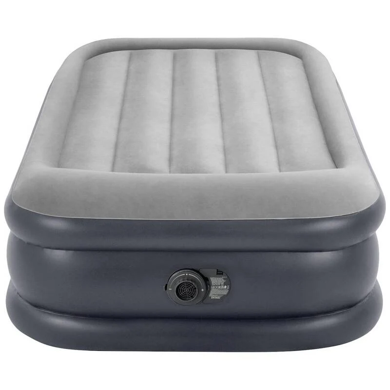 B-Ware Intex DuraBeam PillowRestRaised Luftbett 191x99x42 cm mit Elektropumpe Grau