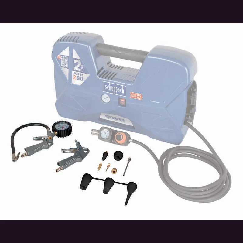 B-Ware Scheppach Druckluft-Kompressor Aircase 2L 8 Bar 180L/Min Handwerkzeug Mobilität