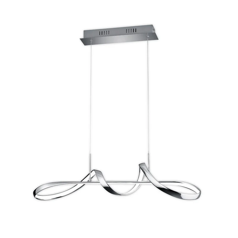 B-Ware Trio Perugia Pendelleuchte Deckenleuchte Leuchte Lampe Wohnzimmerlampe Chrom655