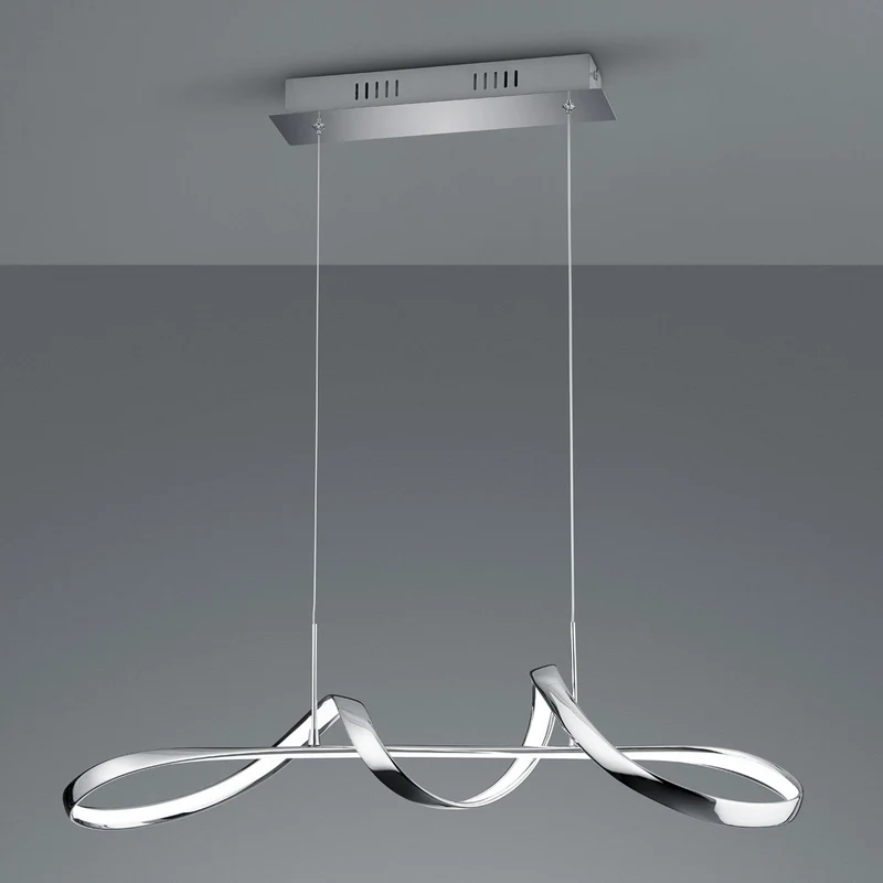 B-Ware Trio Perugia Pendelleuchte Deckenleuchte Leuchte Lampe Wohnzimmerlampe Chrom655