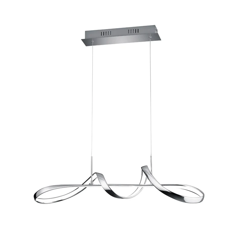B-Ware Trio Perugia Pendelleuchte Deckenleuchte Leuchte Lampe Wohnzimmerlampe Chrom655