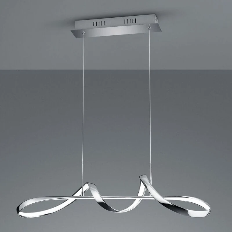 B-Ware Trio Perugia Pendelleuchte Deckenleuchte Leuchte Lampe Wohnzimmerlampe Chrom655