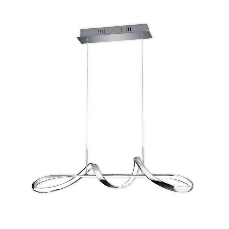 B-Ware Trio Perugia Pendelleuchte Deckenleuchte Leuchte Lampe Wohnzimmerlampe Chrom655