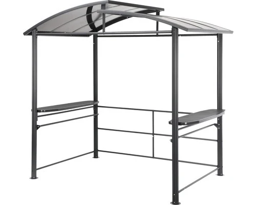 B-Ware Ersatzdach Pavillon Grillpavillon Unterstand Pavillondach schwarz 139,3 x 48,4cm