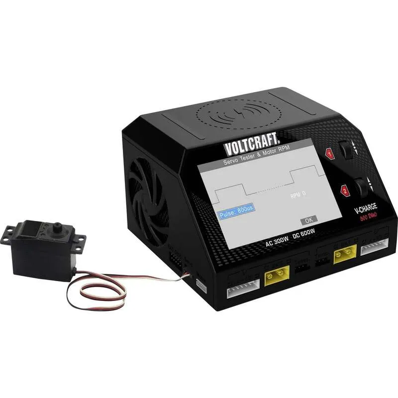 B-Ware VOLTCRAFT V-Charge 600 DUO Modellbau-Ladegerät 16A LiPo LiHV LiIon LiFePO NiCd