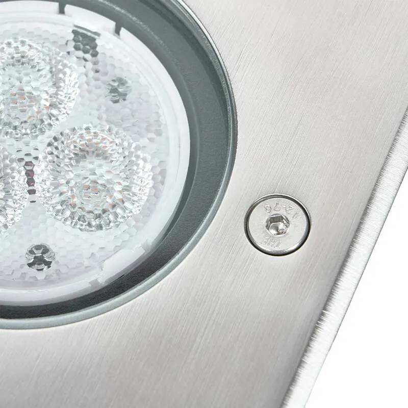 Lindby Eckige LED-Bodeneinbauleuchte Ava Bodeneinbaulampe Einbaulampe Lampe I373