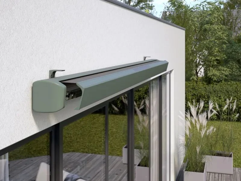 B-Ware Halbkassettenmarkise Maraca anthrazit 3x2m wasserabweisend UV-beständig