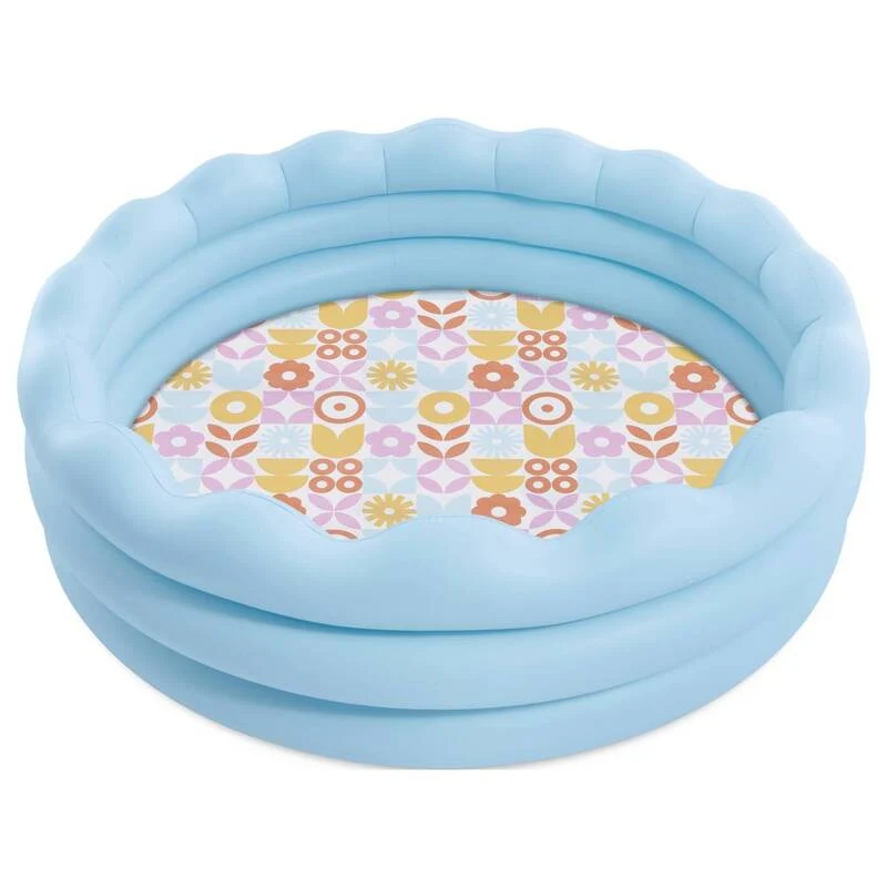 B-Ware Intex Kinderplanschbecken Wavy Edge Pool hellblau 575l für Kinder ab 3 Jahren