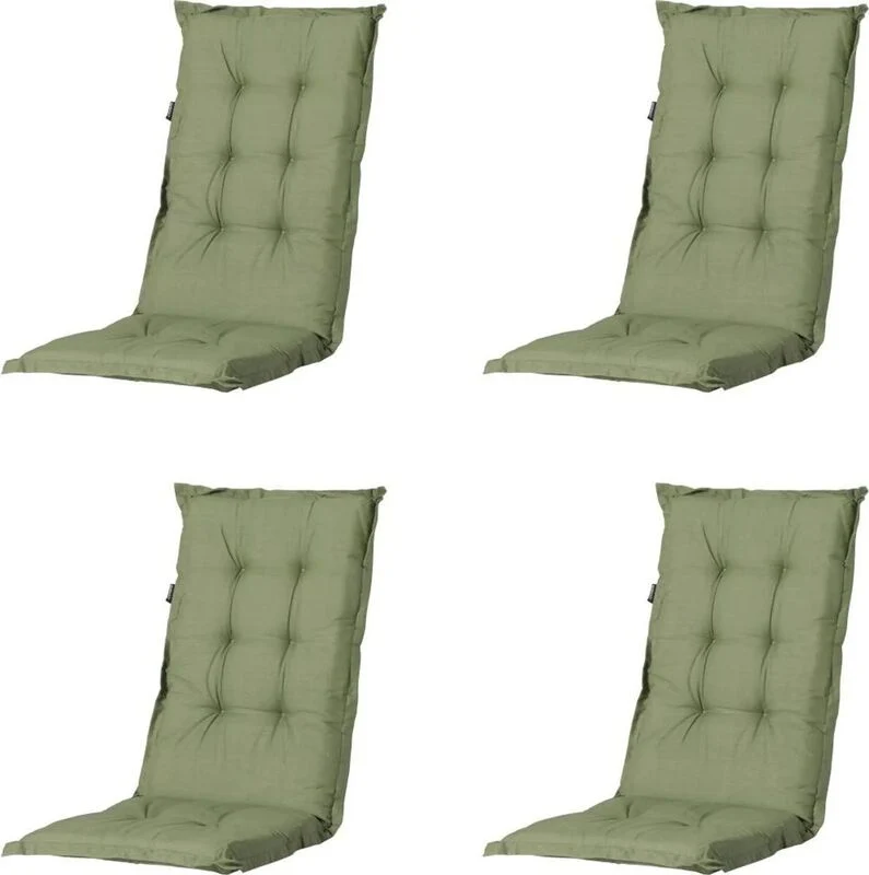 B-Ware Madison Gartenstuhlauflage Kissen Basic Grün 50x123cm UV-beständig 7cm dick