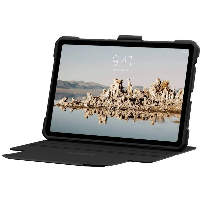 B-Ware Urban Armor Gear Metropolis SE Tablet-Cover Schwarz Book Cover stoßfest