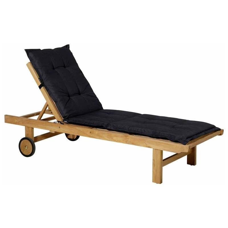 B-Ware Madison Liegenauflage Relaxliege LIGSA052 Auflage Schwarz 200x60cm 2kg 7cm dick