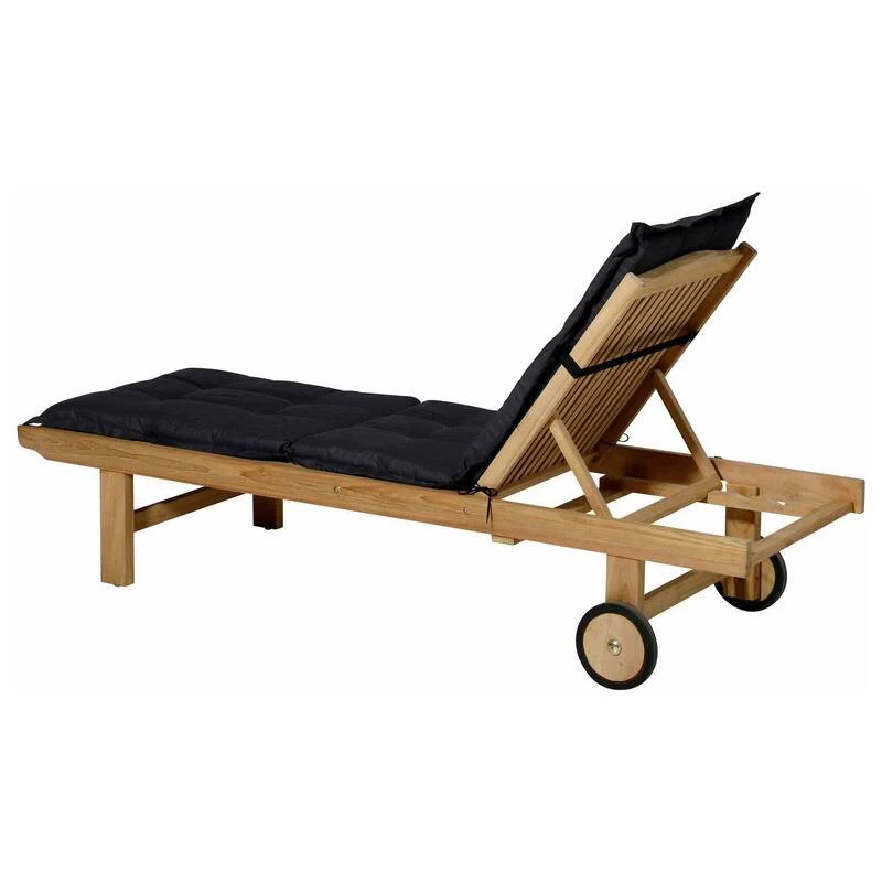 B-Ware Madison Liegenauflage Relaxliege LIGSA052 Auflage Schwarz 200x60cm 2kg 7cm dick