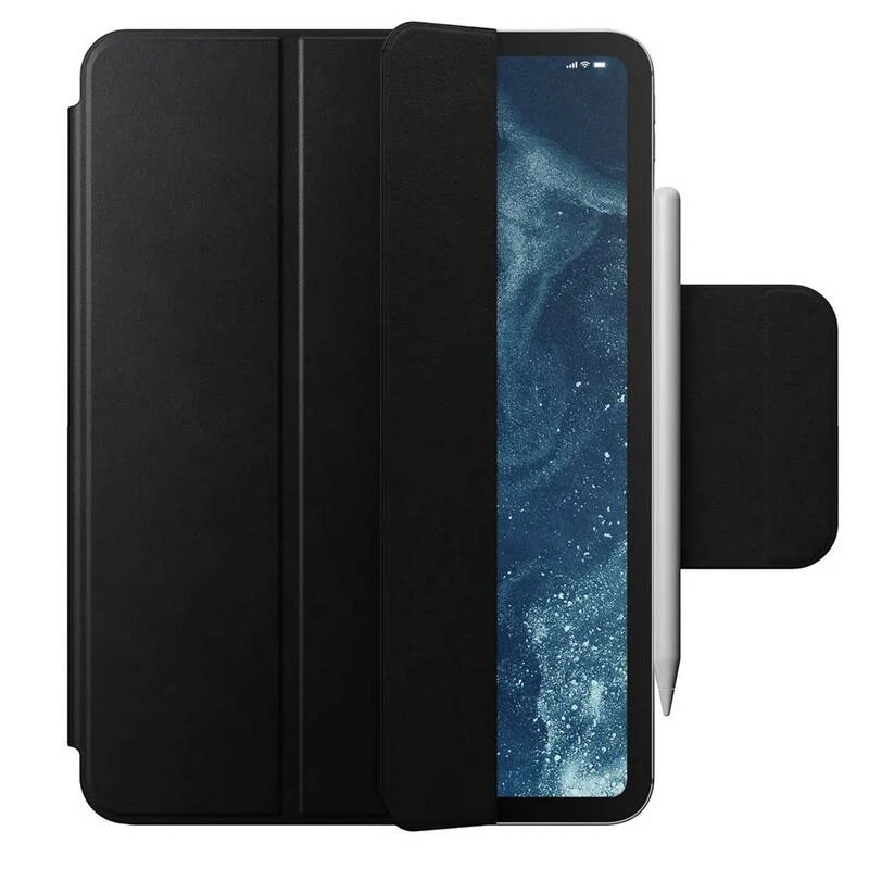B-Ware Nomad Tablet Hülle FlipCase für iPad Pro 11" M4/M5 Schwarz Leder mit