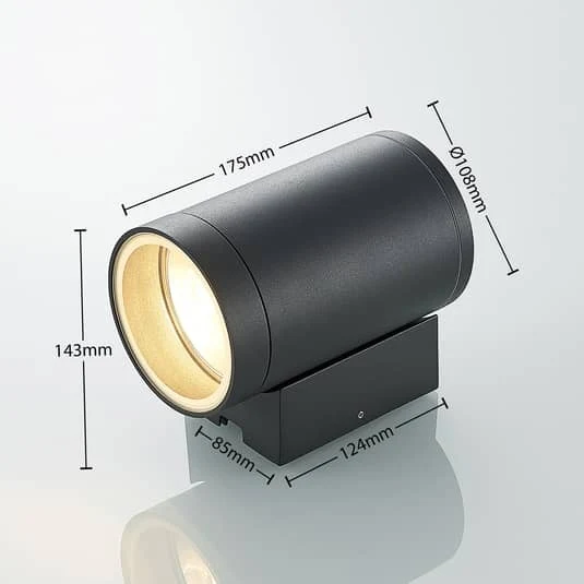 B-Ware Lucande Thomke Außen Wandleuchte Wandleuchte Lampe Leuchte 1 Flammig Dunkelg29