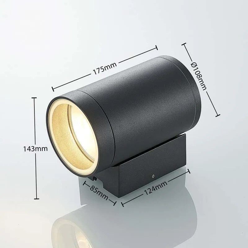 B-Ware Lucande Thomke Außen Wandleuchte Wandleuchte Lampe Leuchte 1 Flammig Dunkelg29