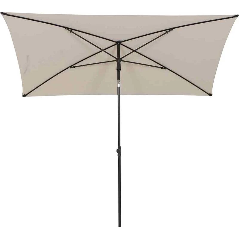 B-Ware Siena Garden City Mittelstockschirm anthrazit/natur 210x140cm UPF 50+