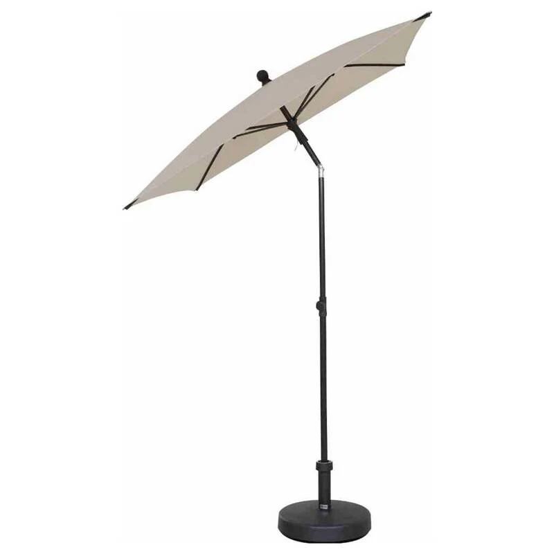 B-Ware Siena Garden City Mittelstockschirm anthrazit/natur 210x140cm UPF 50+