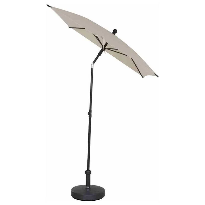 B-Ware Siena Garden City Mittelstockschirm anthrazit/natur 210x140cm UPF 50+