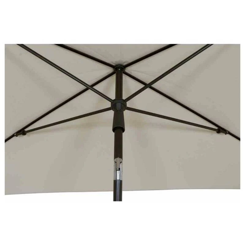 B-Ware Siena Garden City Mittelstockschirm anthrazit/natur 210x140cm UPF 50+