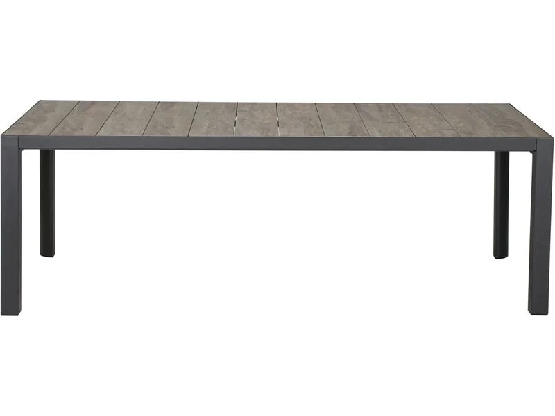 B-Ware Siena Garden Gartentisch Silva Rechteckig Keramik Anthrazit 100x220cm für 8