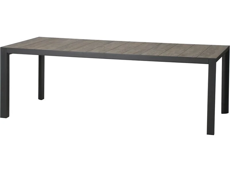 B-Ware Siena Garden Gartentisch Silva Rechteckig Keramik Anthrazit 100x220cm für 8