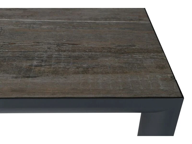 B-Ware Siena Garden Gartentisch Silva Rechteckig Keramik Anthrazit 100x220cm für 8