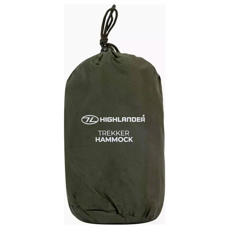 B-Ware Highlander Hängematte Trekker TA134 Campinghängematte Polyamid dunkelgrün