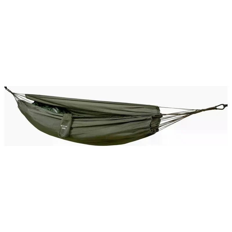B-Ware Highlander Hängematte Trekker TA134 Campinghängematte Polyamid dunkelgrün
