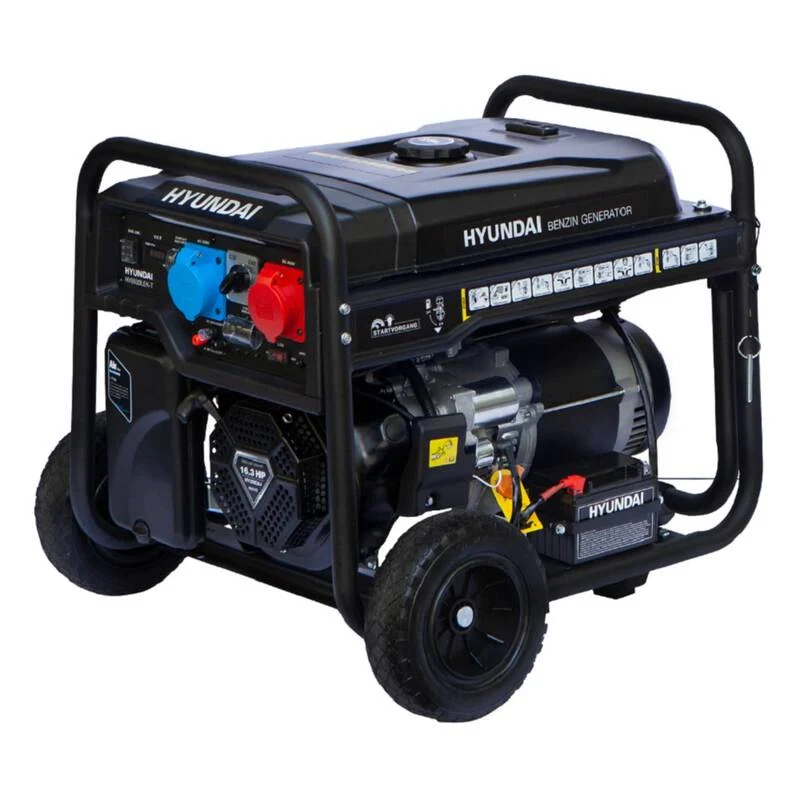 B-Ware HYUNDAI Benzin Generator HY8500LEK-T Stromerzeuger 16.3PS Notstromaggregat