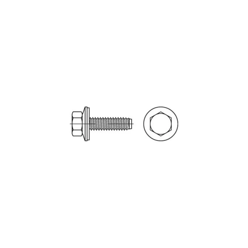 B-Ware Fassadenschraube Edelstahl A2 6,3x32 mm Dichtscheibe 400 Stück Blechgewinde