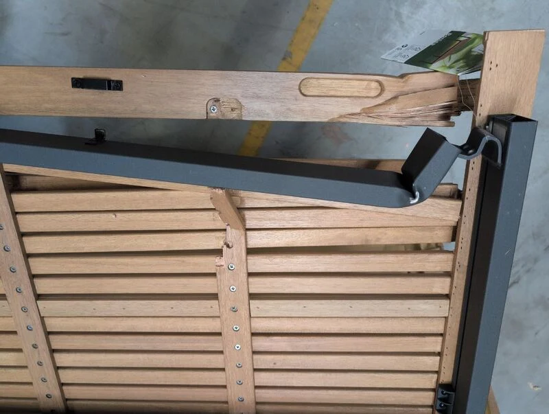 D-Ware Gartentisch Terrassentisch Ausziehbar FSC-Holz Braun 180-240cm x 100cm