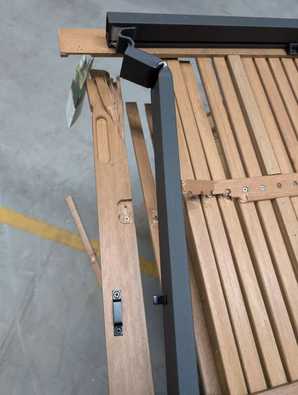 D-Ware Gartentisch Terrassentisch Ausziehbar FSC-Holz Braun 180-240cm x 100cm