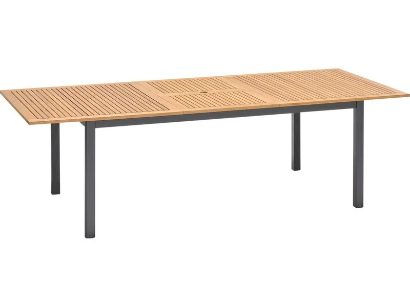 D-Ware Gartentisch Terrassentisch Ausziehbar FSC-Holz Braun 180-240cm x 100cm