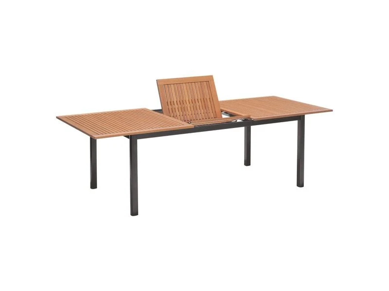 D-Ware Gartentisch Terrassentisch Ausziehbar FSC-Holz Braun 180-240cm x 100cm