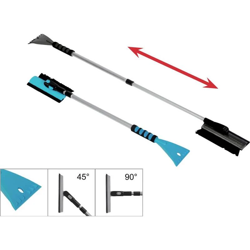 B-Ware IWH Aluminium Eiskratzer Schneebesen ausziehbar Softgriff Pkw SUV Van blau