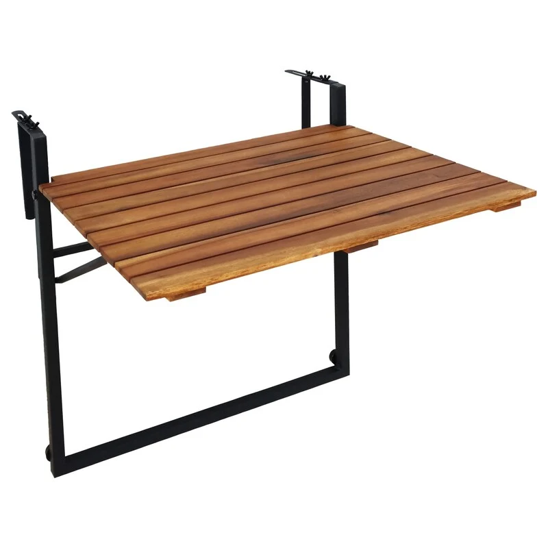 B-Ware Klapptisch Vinto Outdoor Tisch Latten-Optik 57x43cm belastbar und