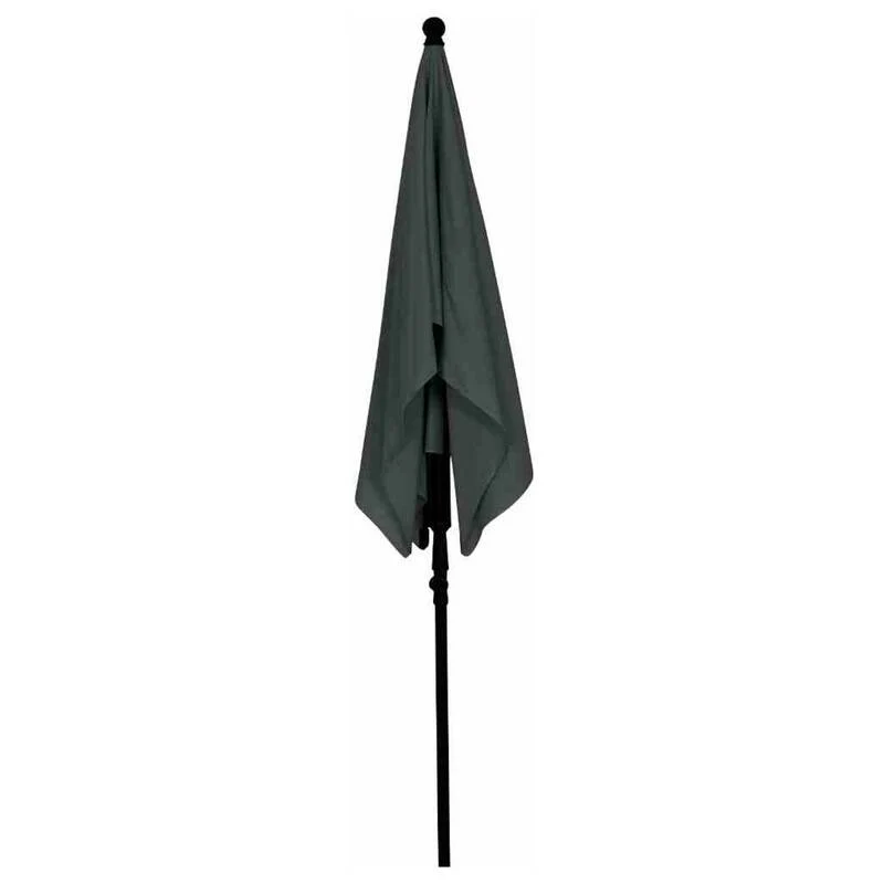 B-Ware Siena Garden Gartenschirm Mittelstockschirm grau knickbar UPF 50+ 210x140cm