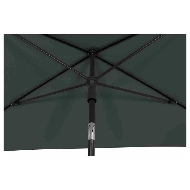 B-Ware Siena Garden Gartenschirm Mittelstockschirm grau knickbar UPF 50+ 210x140cm