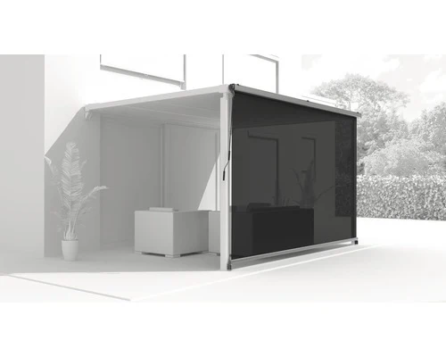 B-Ware 3M Vertikale Markise 284 cm für Pergola Garten Terrasse Balkon UV-beständig