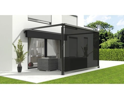 B-Ware 3M Vertikale Markise 284 cm für Pergola Garten Terrasse Balkon UV-beständig