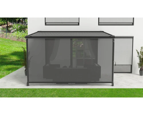 B-Ware 3M Vertikale Markise 284 cm für Pergola Garten Terrasse Balkon UV-beständig