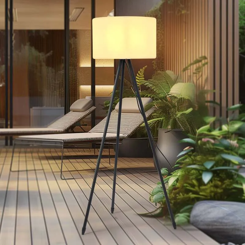 B-Ware Lucande Jaimy Terrassenleuchte Dreibein 130 Cm Ip65 Balkonleuchte Leuchte Lampe